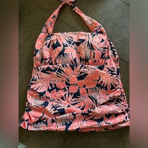 Women’s Chlorine Resistant Square Neck Halter Tankini Swimsuit Top